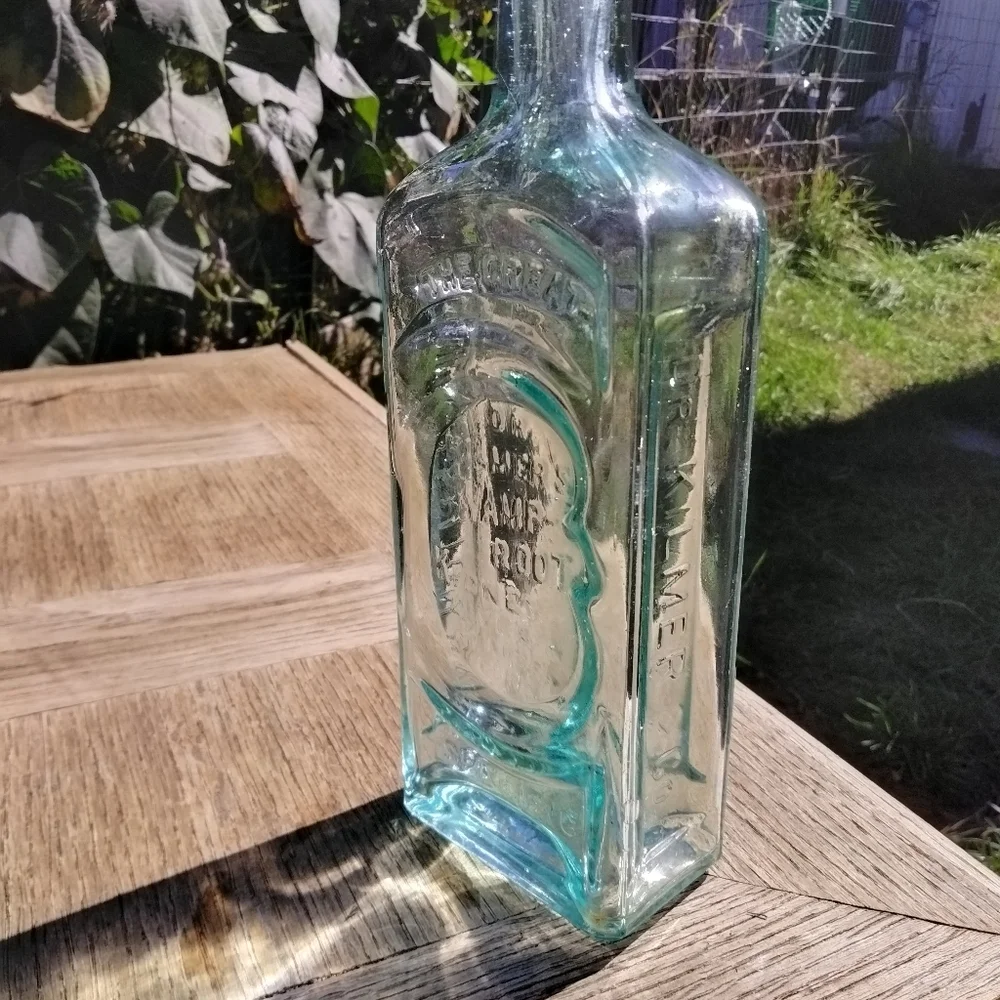 Antique glass bottle